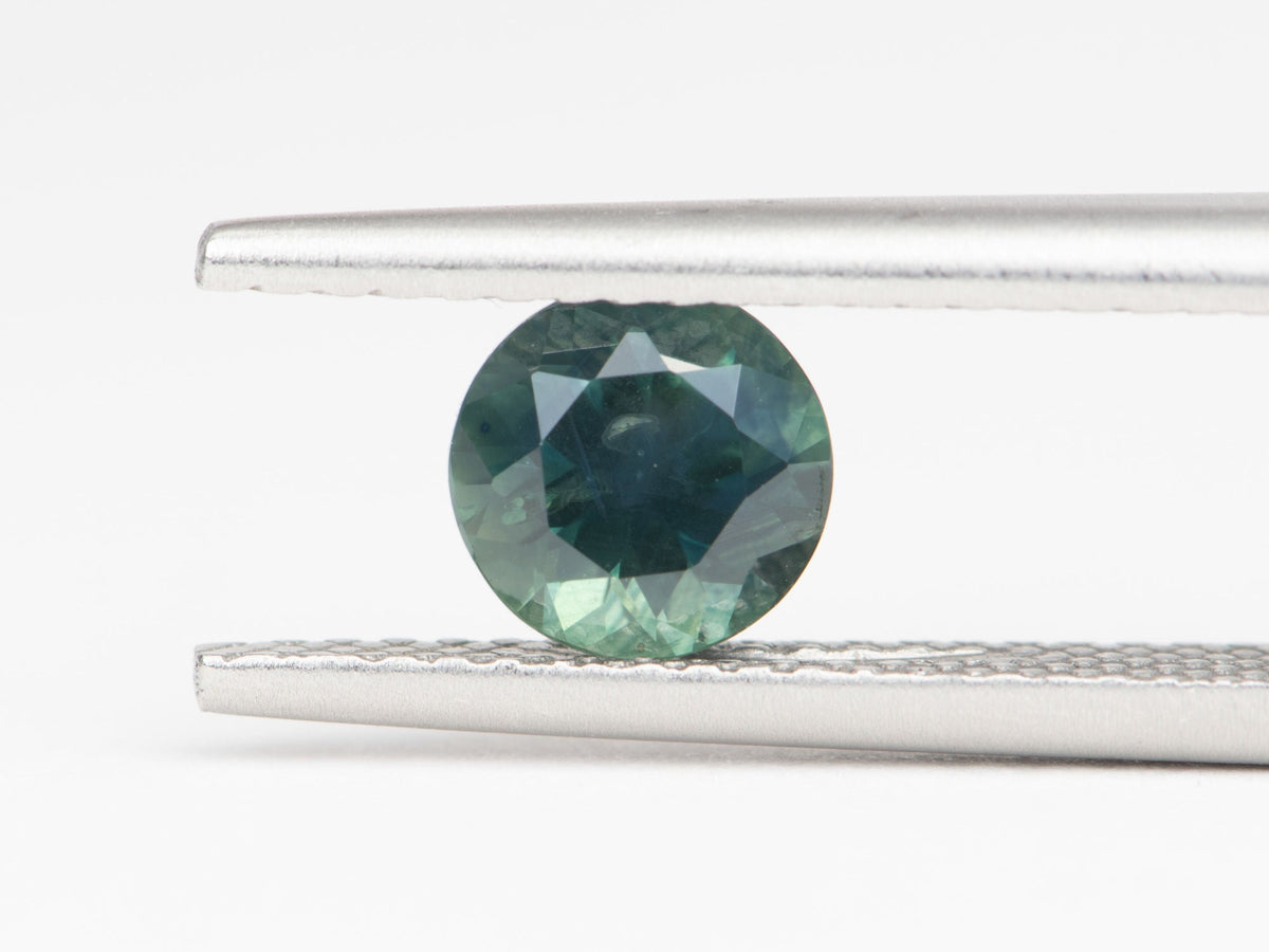 1.09ct Round Shape Montana Sapphire 5.9*4.1mm PS600 Aurora Designer