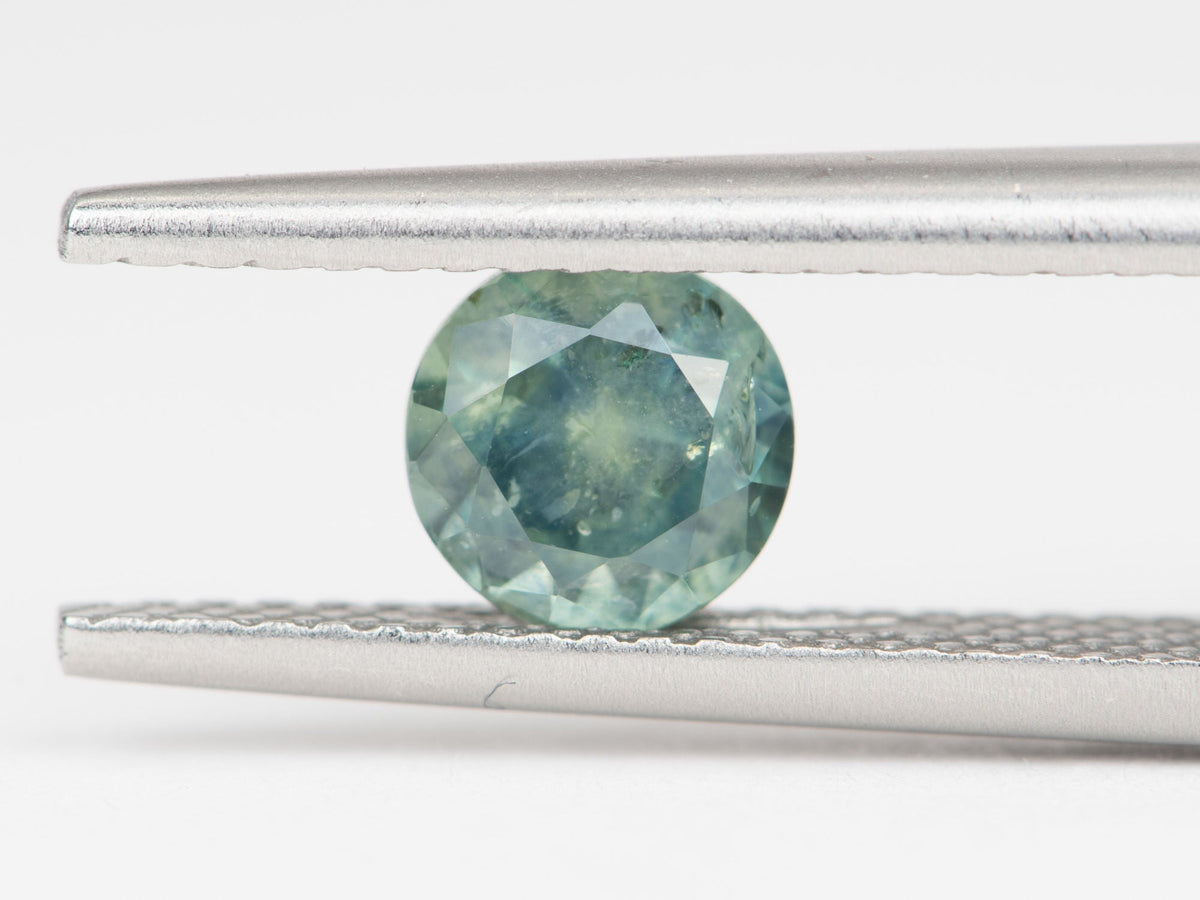 1.01ct Round Shape Montana Sapphire 5.7*4.2mm PS601 Aurora Designer