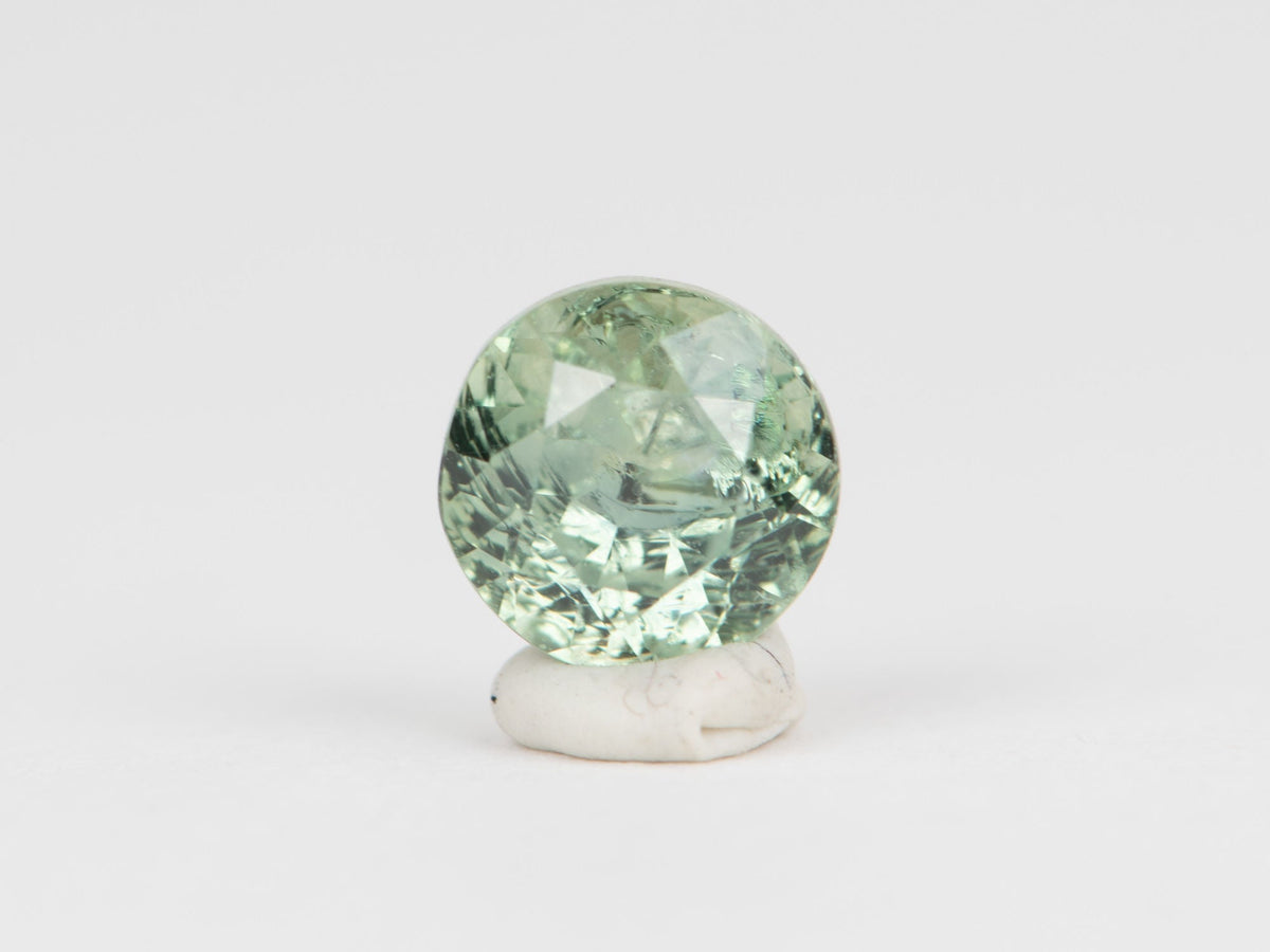 0.89ct Round Shape Montana Sapphire 5.4*4.2mm PS604 Aurora Designer