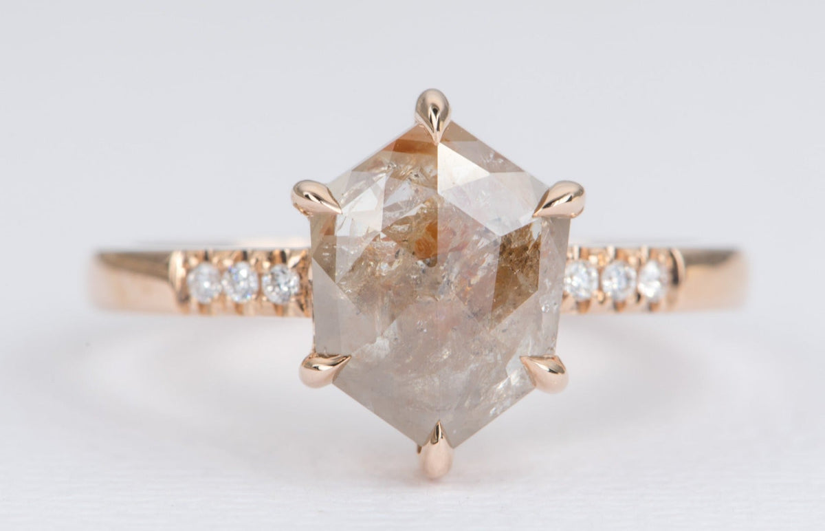 Ring Style - Prong Set Low Profile Setting for Rose Cut Center Stone AD1686C Aurora Designer