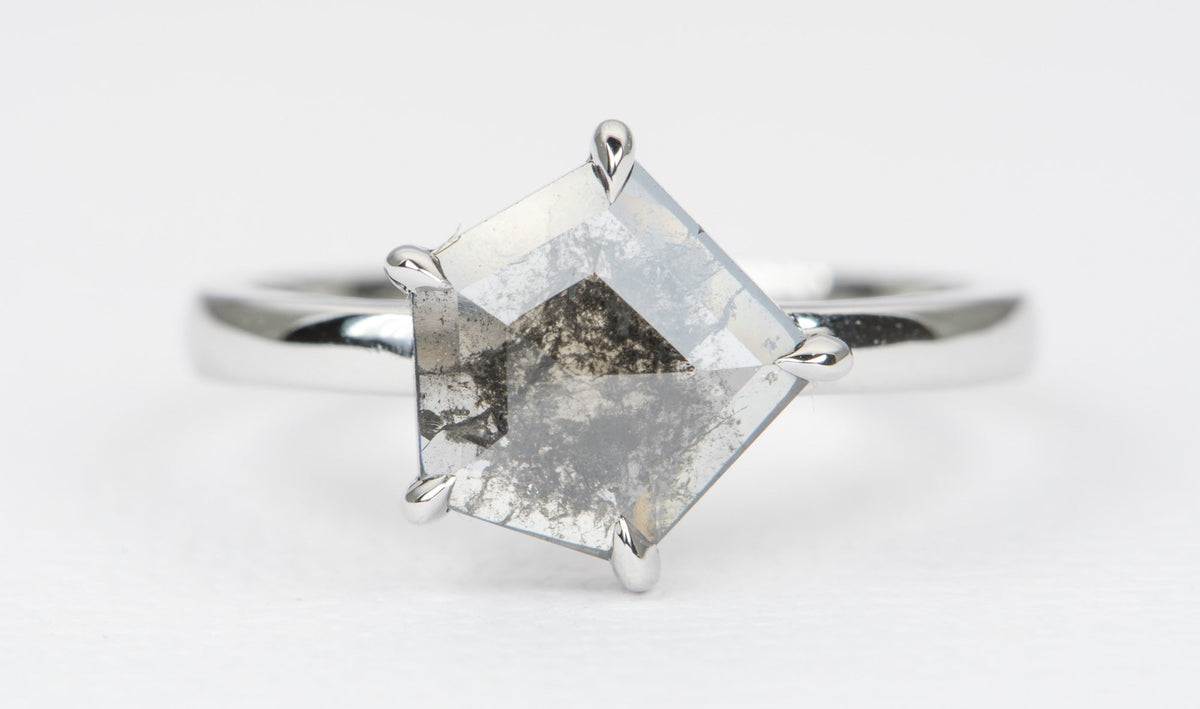 Ring Style - Prong Set Low Profile Setting for Rose Cut Center Stone AD1686C Aurora Designer
