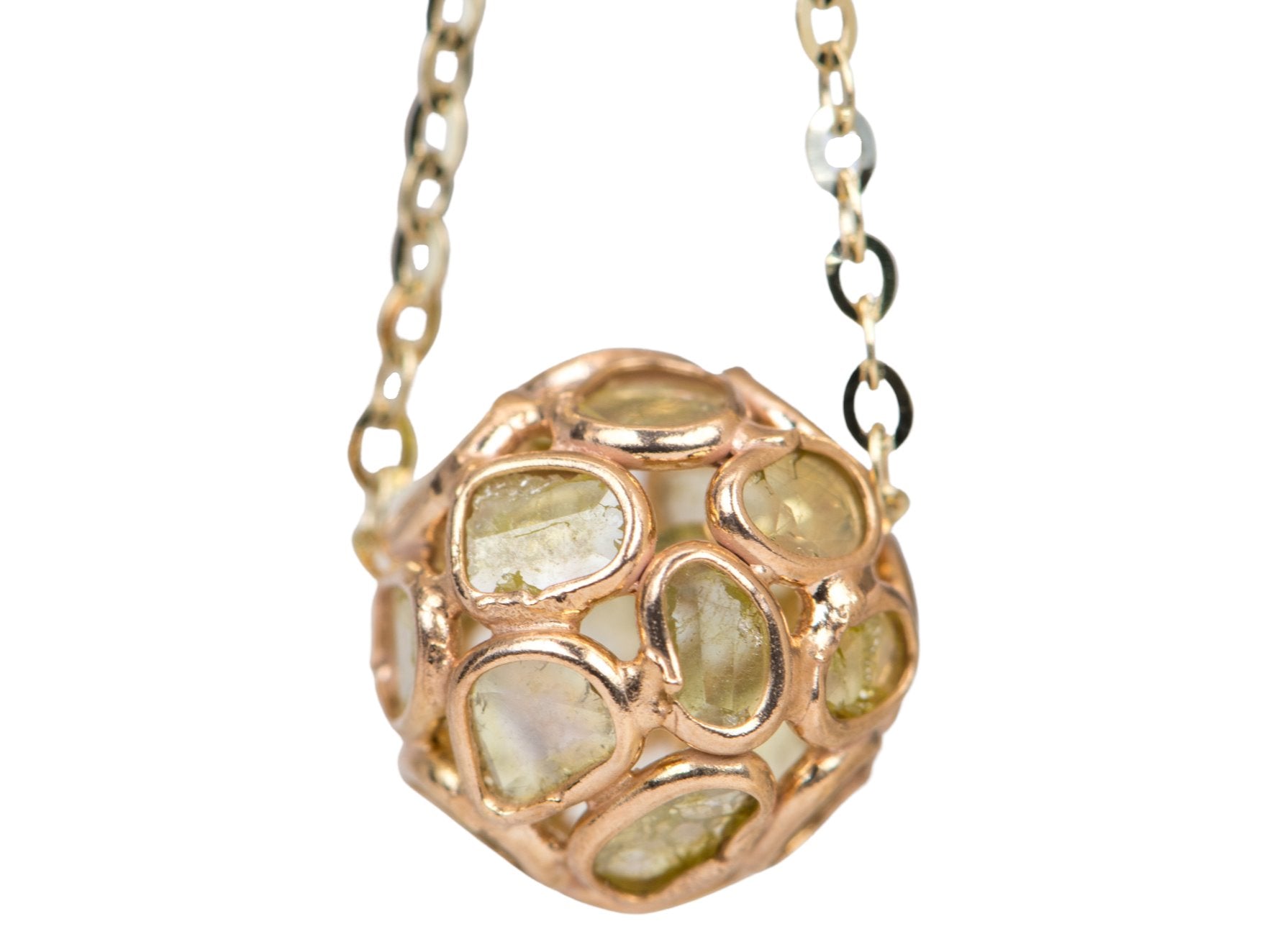 Oval Mosaic Diamond Necklace in LA | Berlinger Jewelry