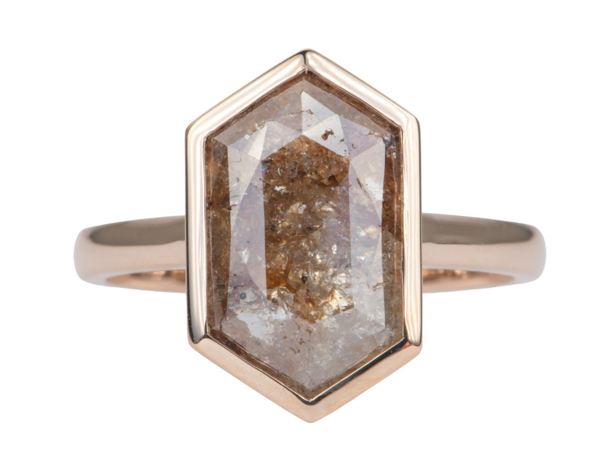 Ring Style - Bezel Set Raised Setting for Rose Cut Center Stone AD2034C Aurora Designer