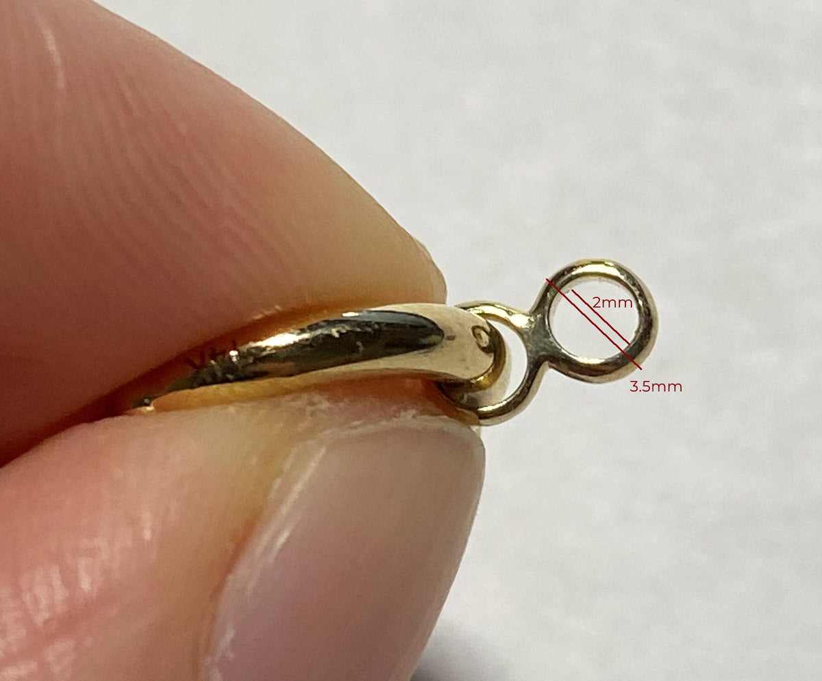 Large Spring Ring Sailor Clasp 14K Gold AD2392 Aurora Designer