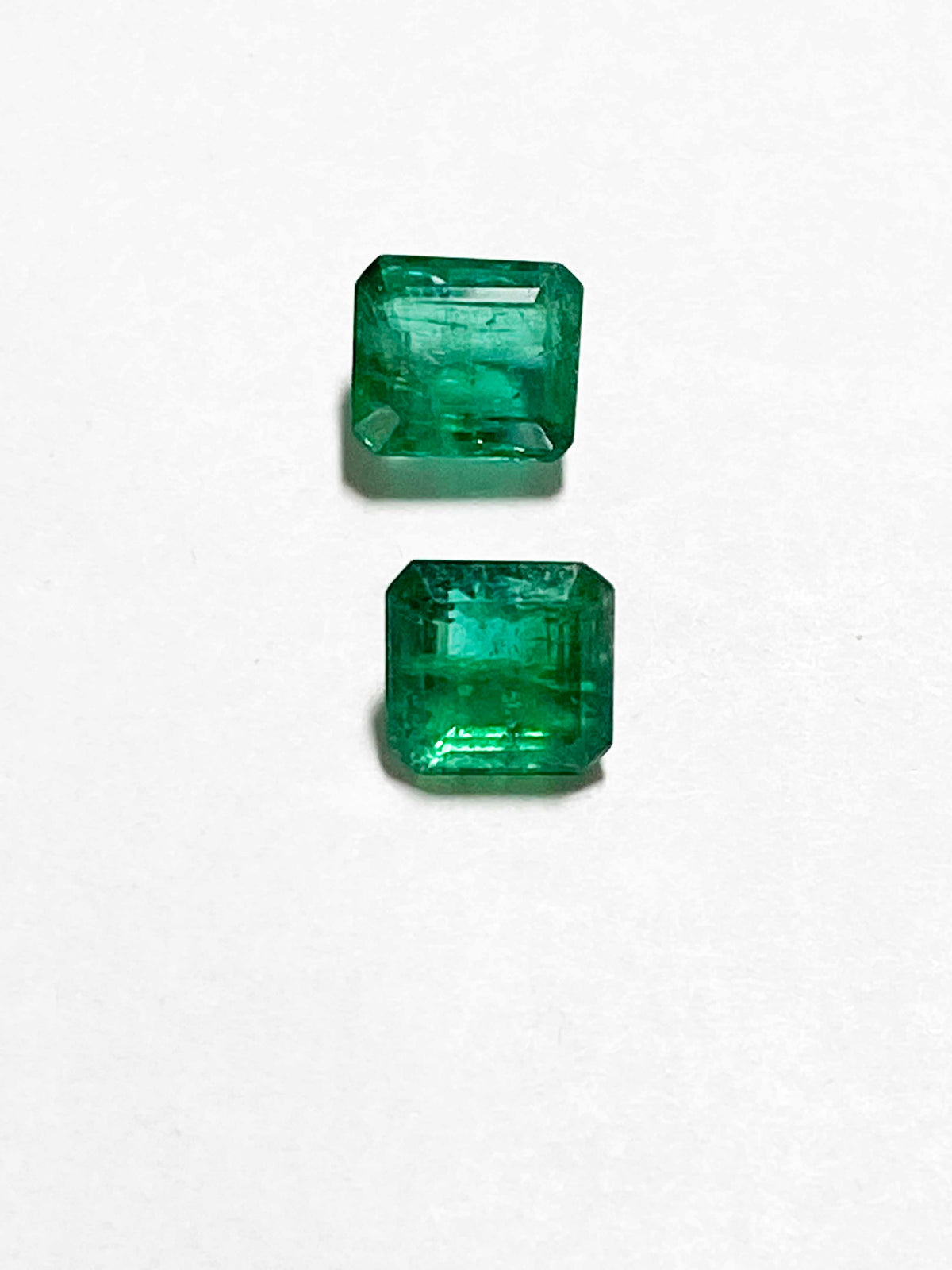 Custom Listing for Rocky*** 4.12ct Emerald Earrings 14K Yellow Gold Aurora Designer