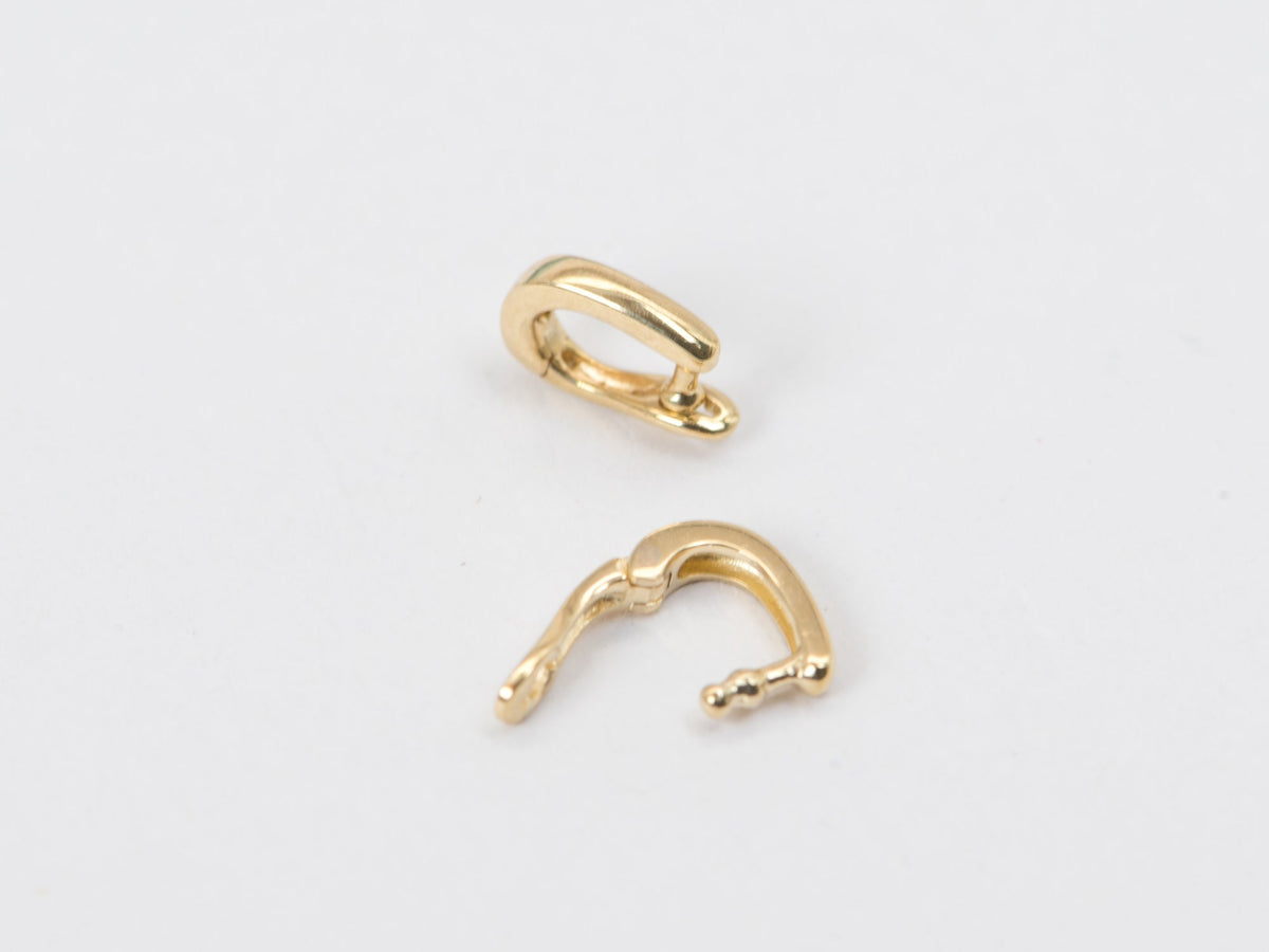 Small Charm Enhancer 7x5mm 14K Gold Clip-On Bail M4023 Aurora Designer