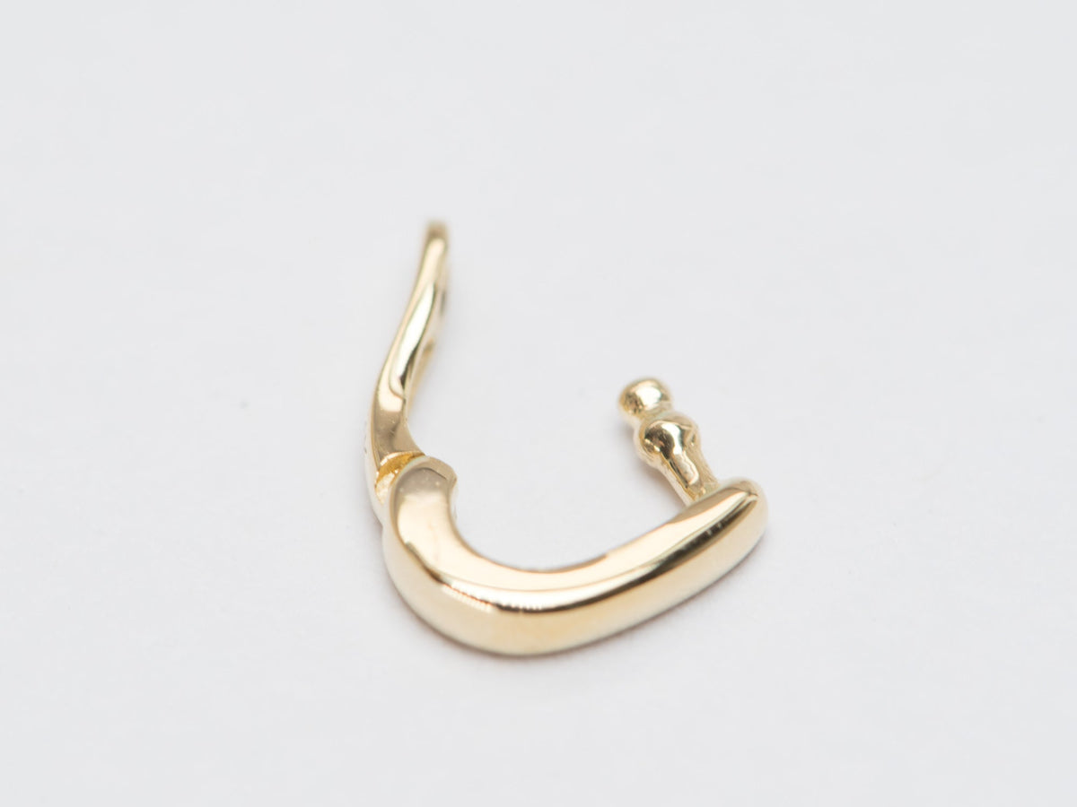 Small Charm Enhancer 7x5mm 14K Gold Clip-On Bail M4023 Aurora Designer