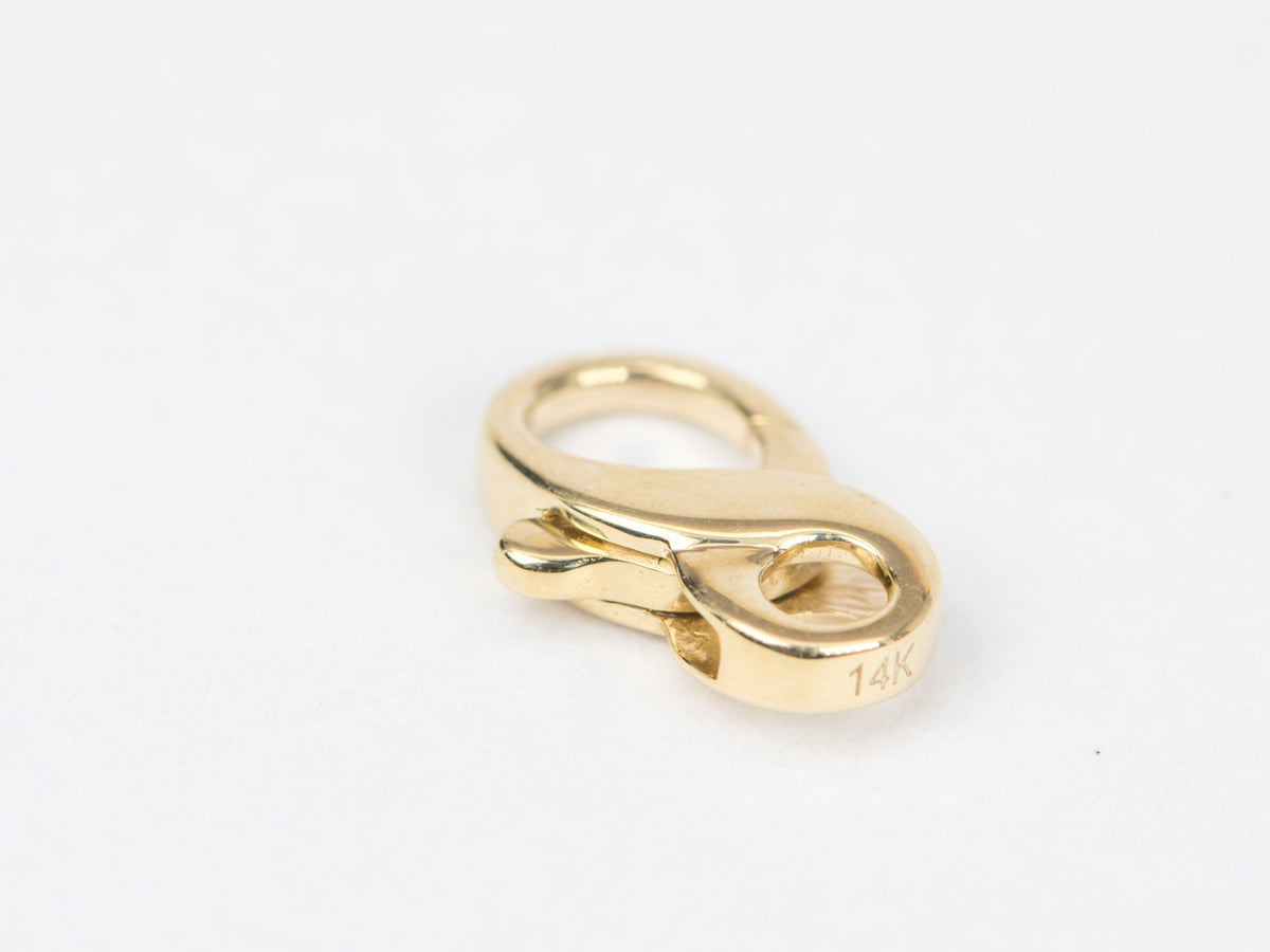12x7mm Figure 8 Clasp Solid 14K Gold M4024 Aurora Designer