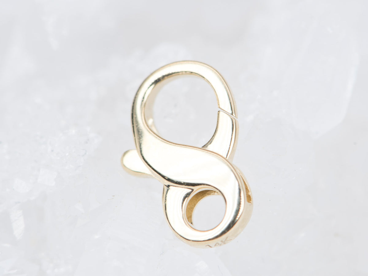 12x7mm Figure 8 Clasp Solid 14K Gold M4024 Aurora Designer