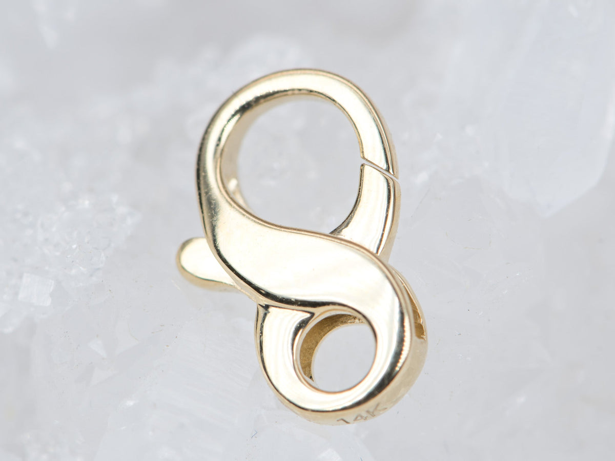 12x7mm Figure 8 Clasp Solid 14K Gold M4024 Aurora Designer