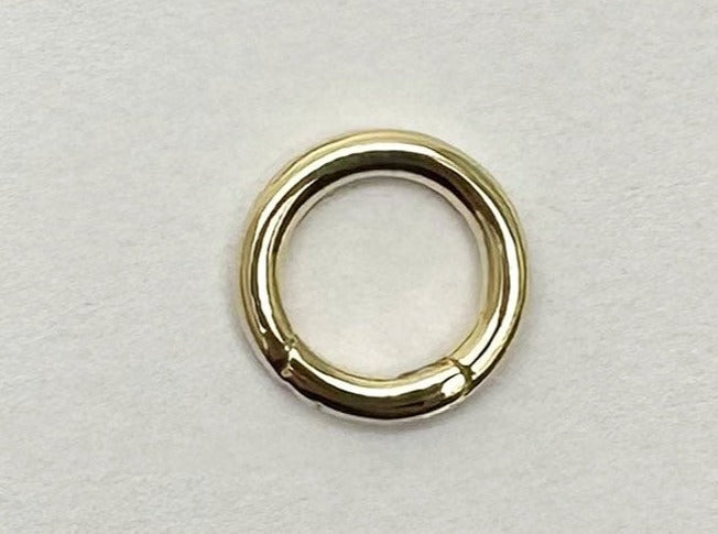 Aurora Designer - Solid 18K Gold 11.5mm Push Gate Round