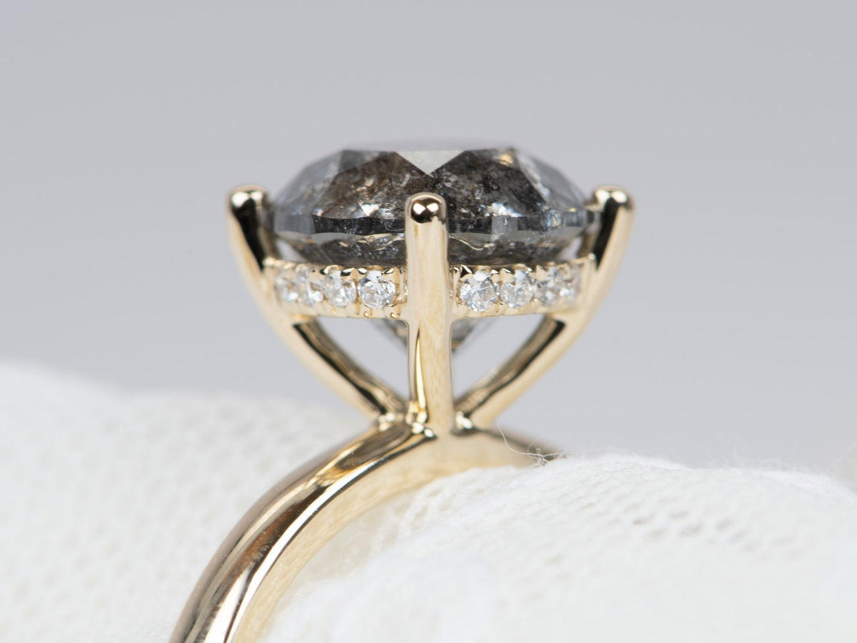 Ring Style - Hidden Halo Solitaire Ring Setting for Any Shape Stone M6005C Aurora Designer