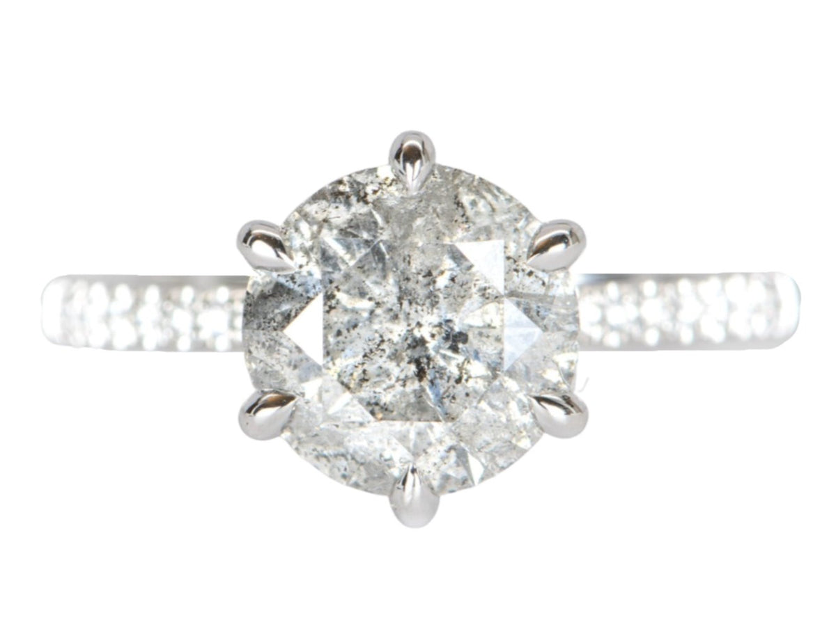 Ring Style - Hidden Halo Solitaire Ring Setting for Any Shape Stone M6005C Aurora Designer