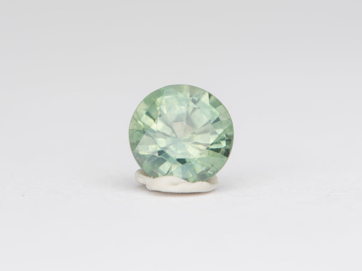 0.67ct Round Shape Montana Sapphire 5.1*3.3mm PS538 Aurora Designer