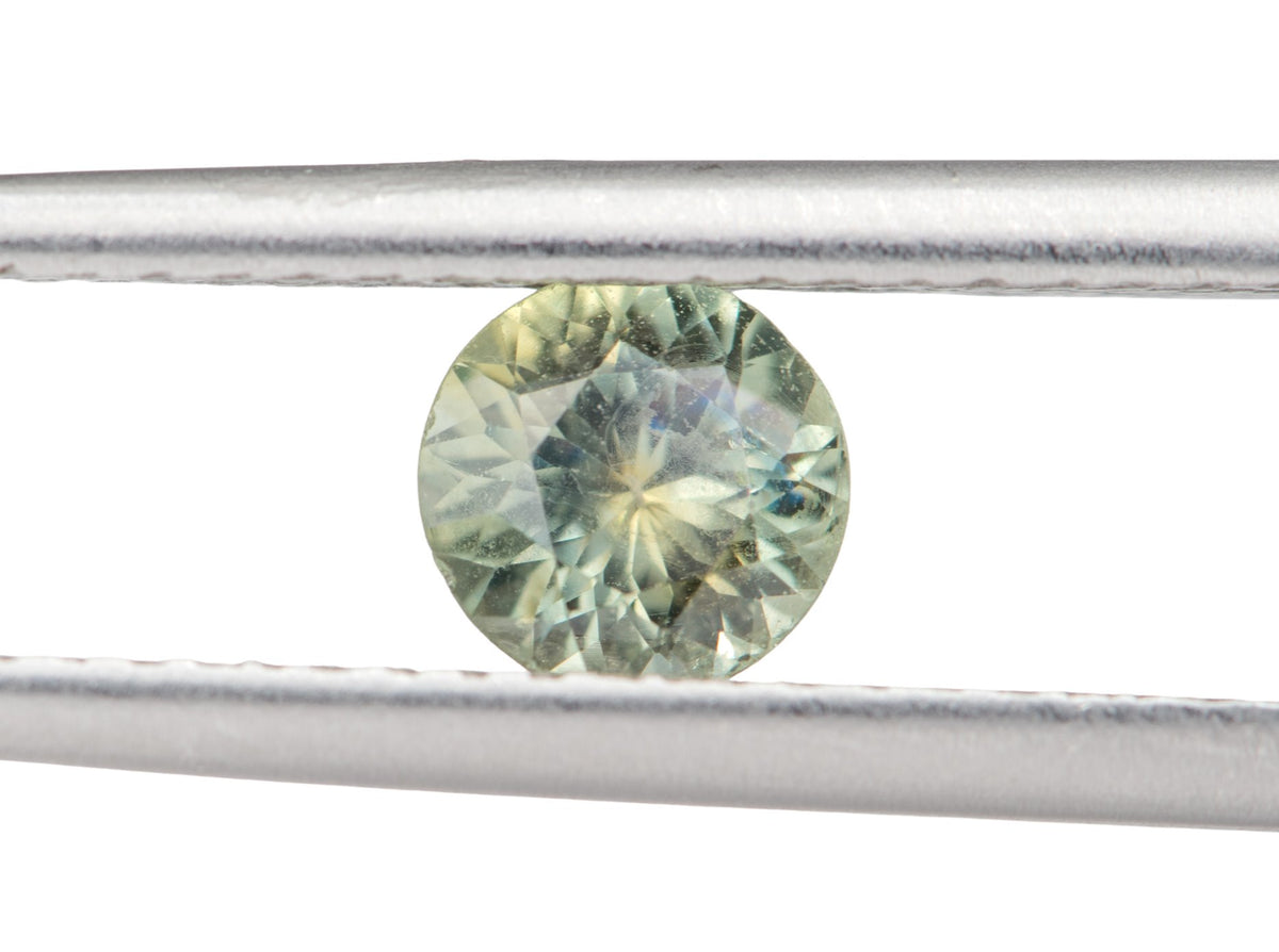 0.6ct Round Shape Montana Sapphire 5.1*3.1mm PS539 Aurora Designer