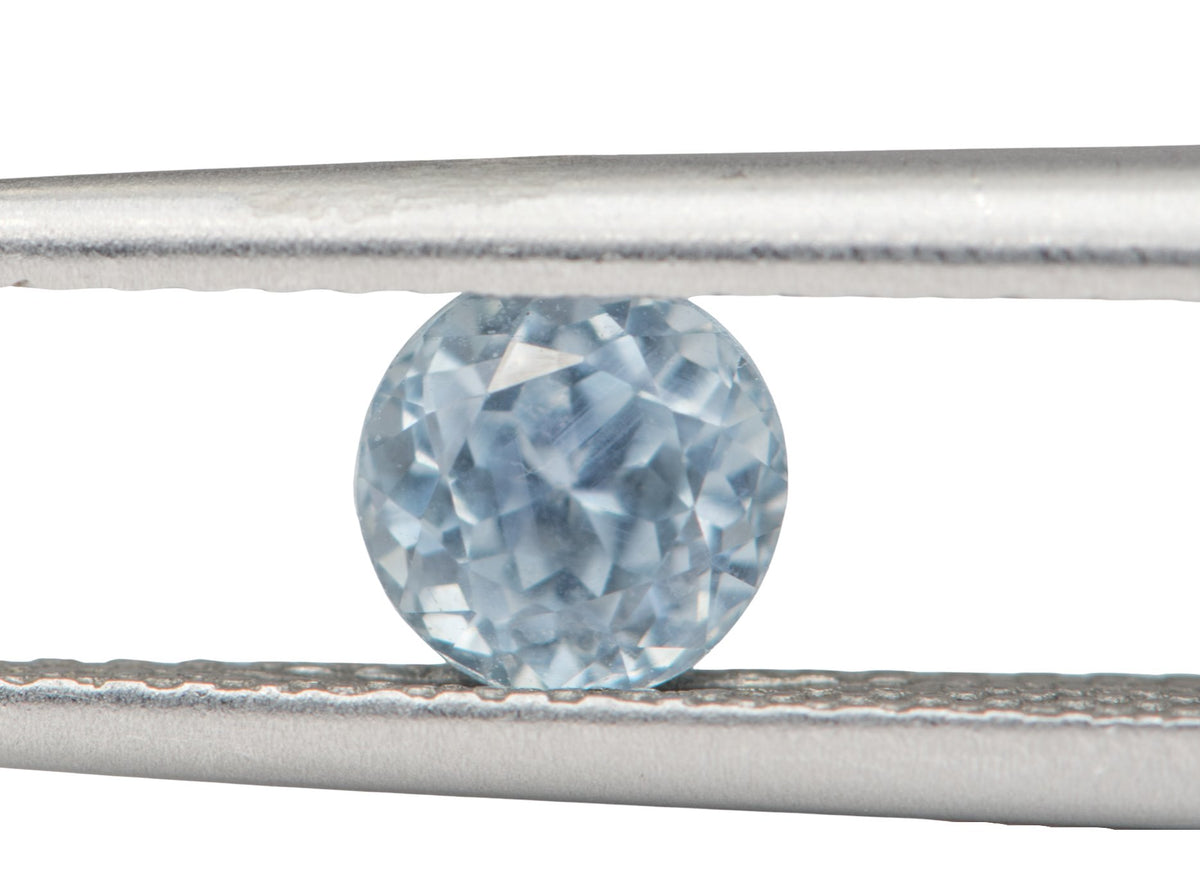 0.79ct Round Shape Montana Sapphire 5.0*3.7mm PS543 Aurora Designer