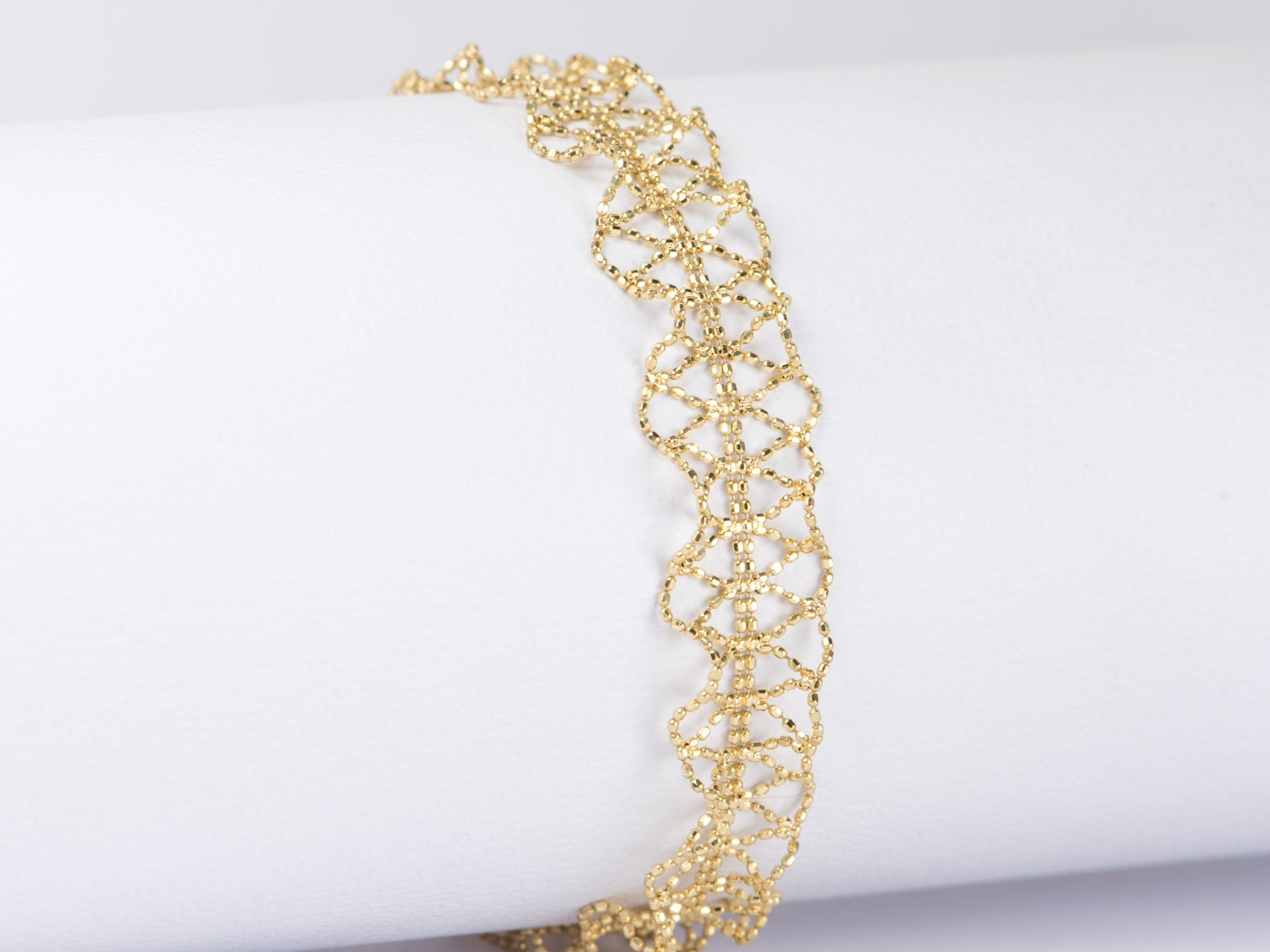 Aurora Designer - 18K Gold AB Half and Half Mixed Bracelet Chain