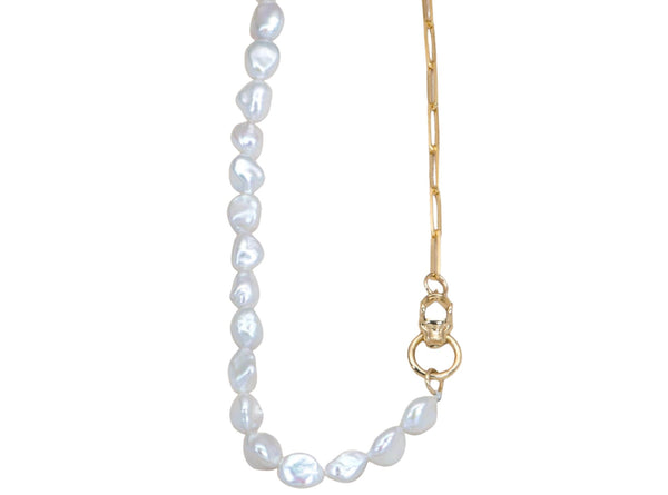 REFLECTIVE PEARL CHAIN NECKLACE – FVCKJEWELS