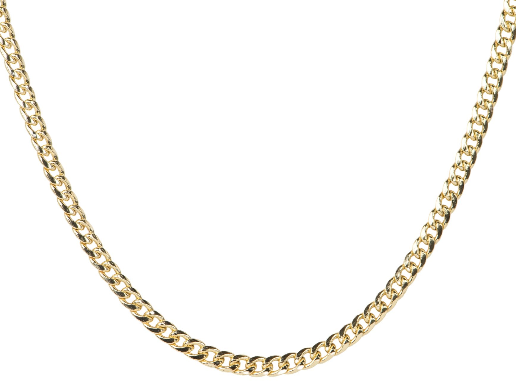 Aurora Designer - 18 3.7mm Wide Miami Cuban Link Necklace Chain