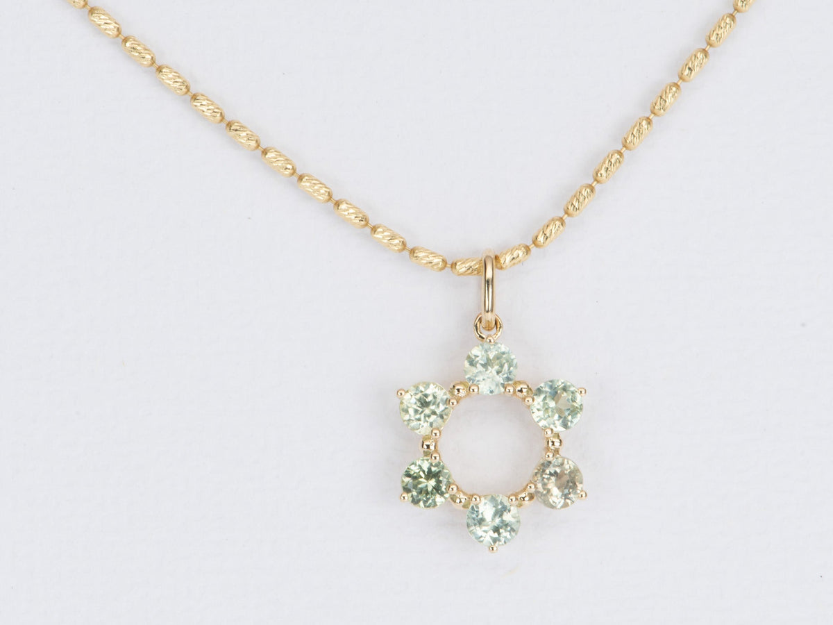 Montana Sapphire 6-Point Star Pendant 14K Gold R4354 Aurora Designer