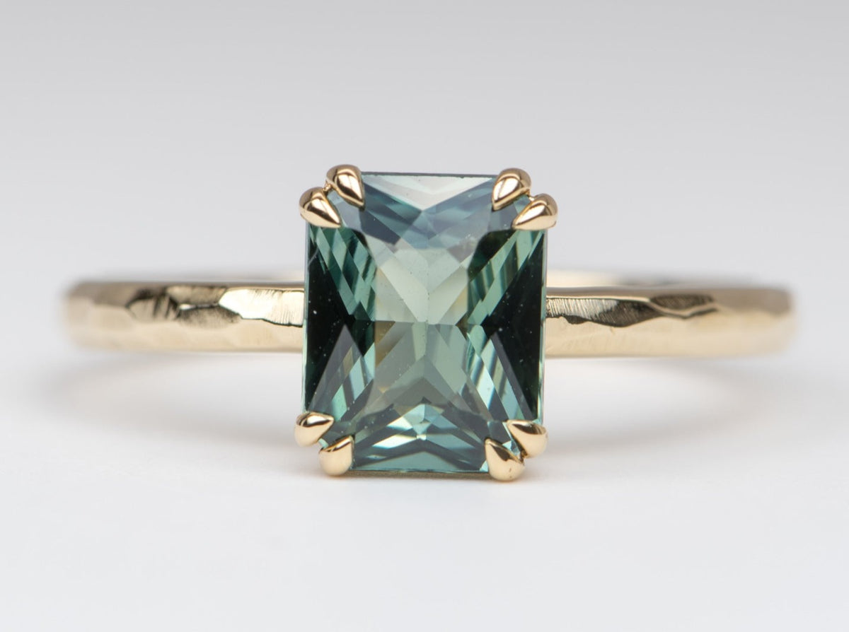 Ring Style - Double Prong Solitaire Low Basket Setting for Regular Cut Center Stone R6076C Aurora Designer