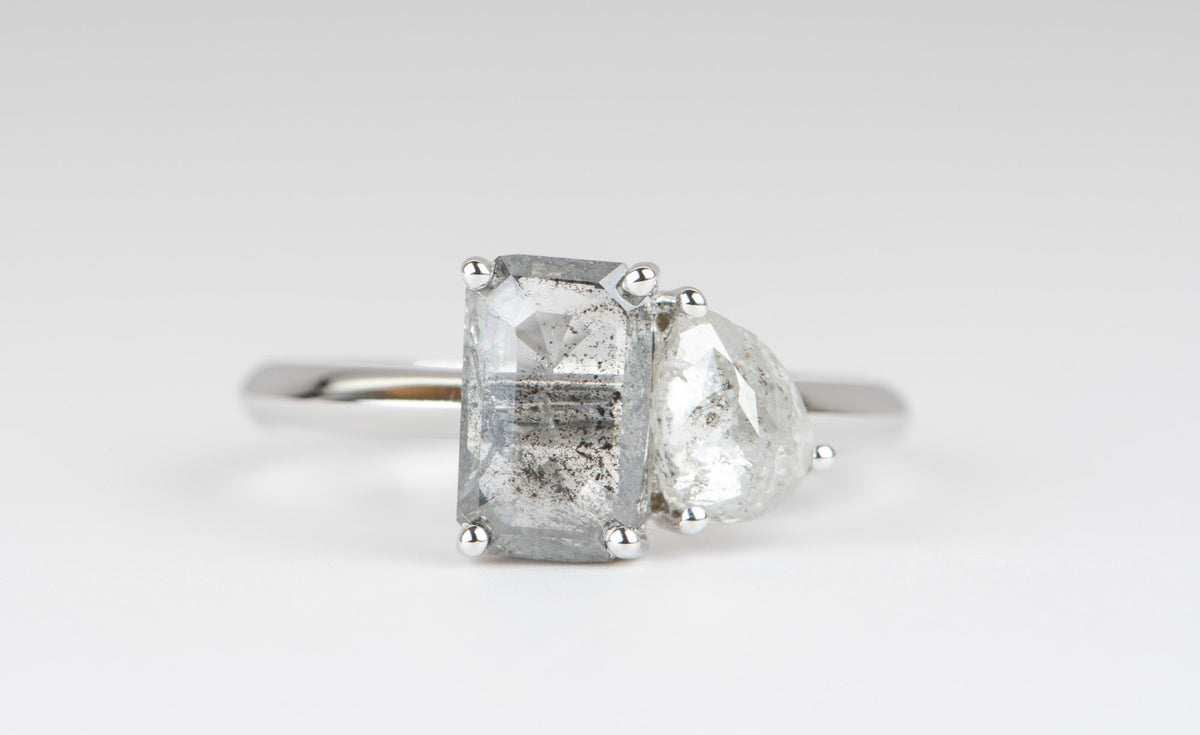 Ring Style - You and Me (Toi Et Moi) Ring Setting for Two Stones R6114C Aurora Designer