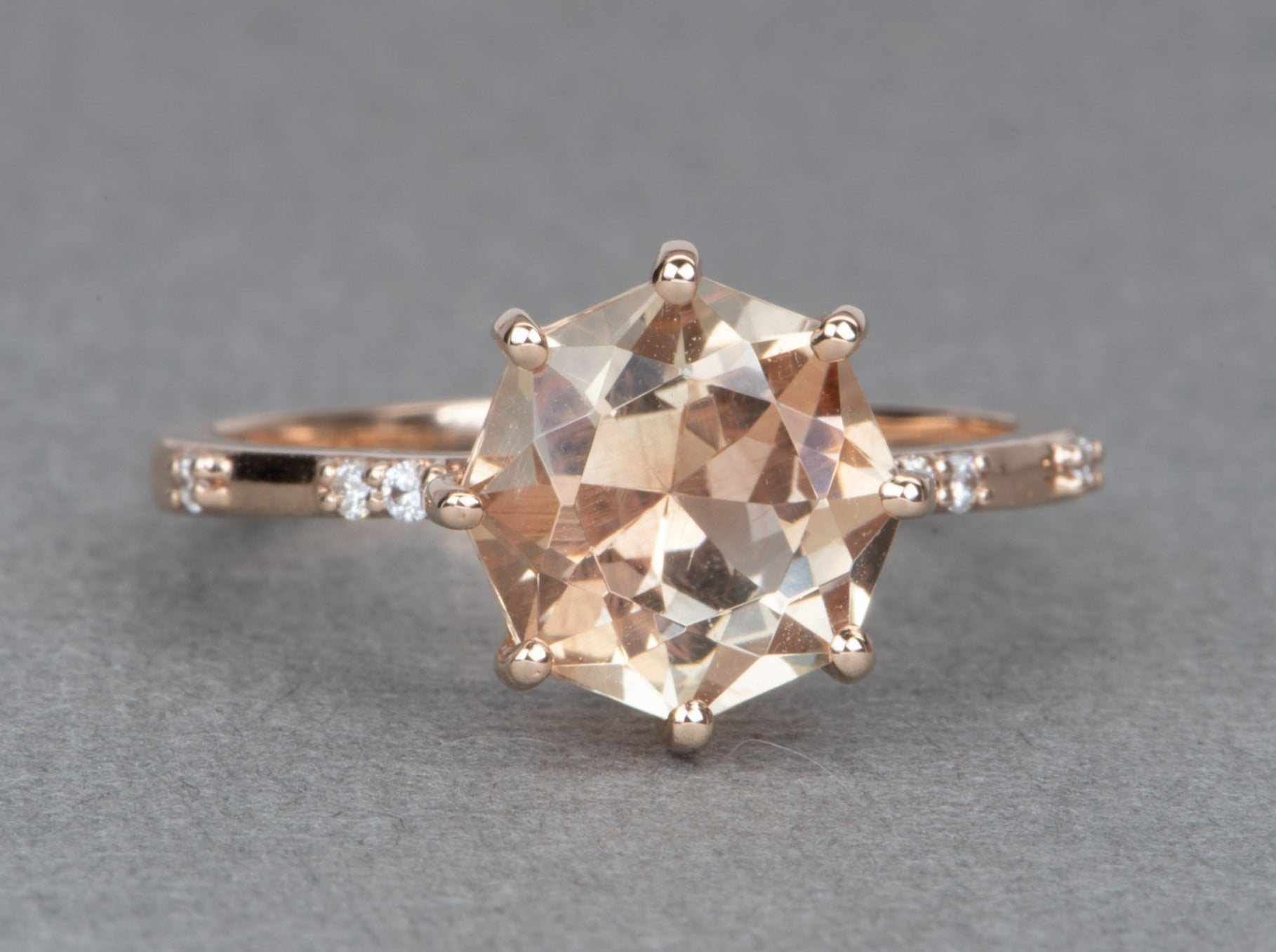 Designer Rose Gold Ring