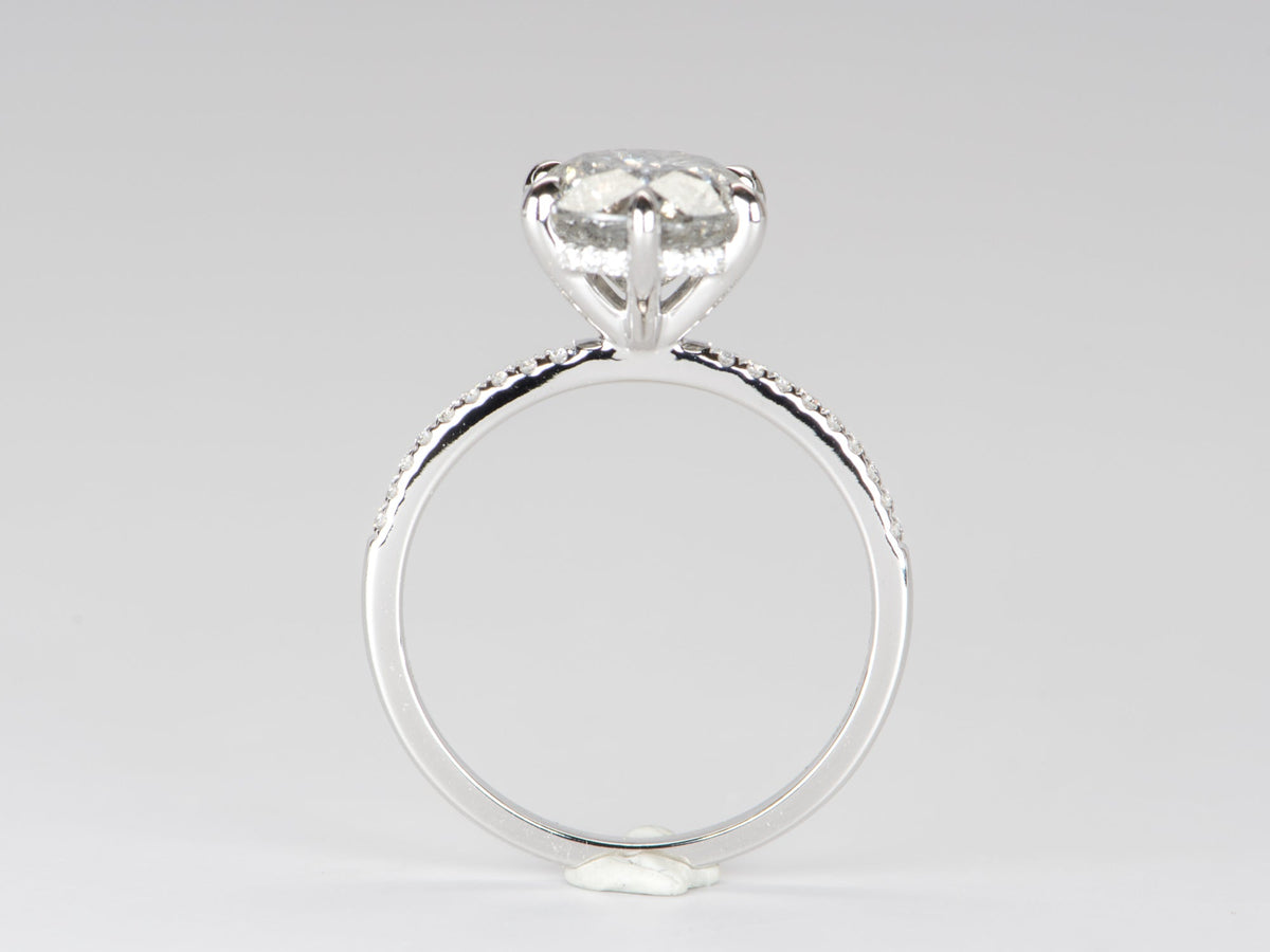 Ring Style - Hidden Halo Solitaire Ring Setting for Any Shape Stone M6005C Aurora Designer