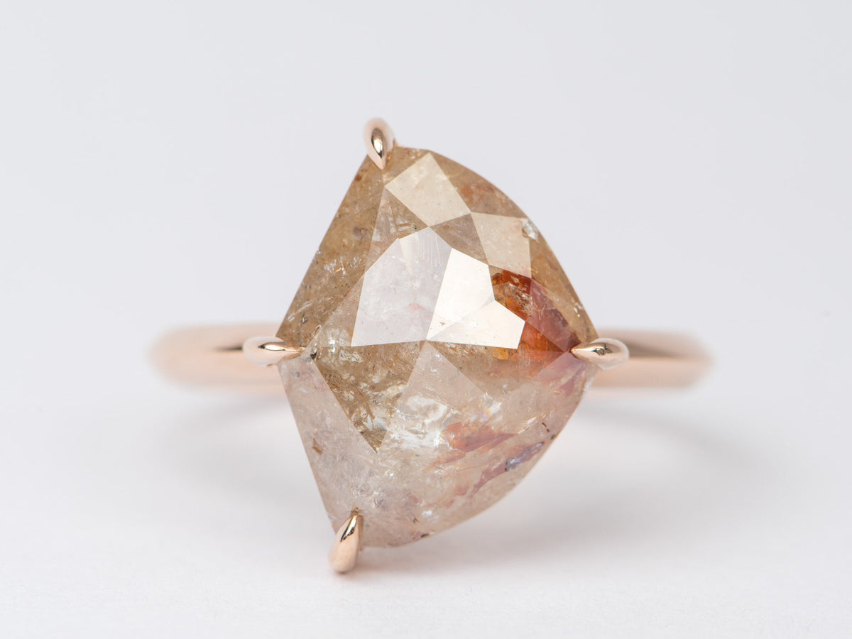 6.28ct Statement Koi Fish Diamond Ring 14K Rose Gold R6414 Aurora Designer