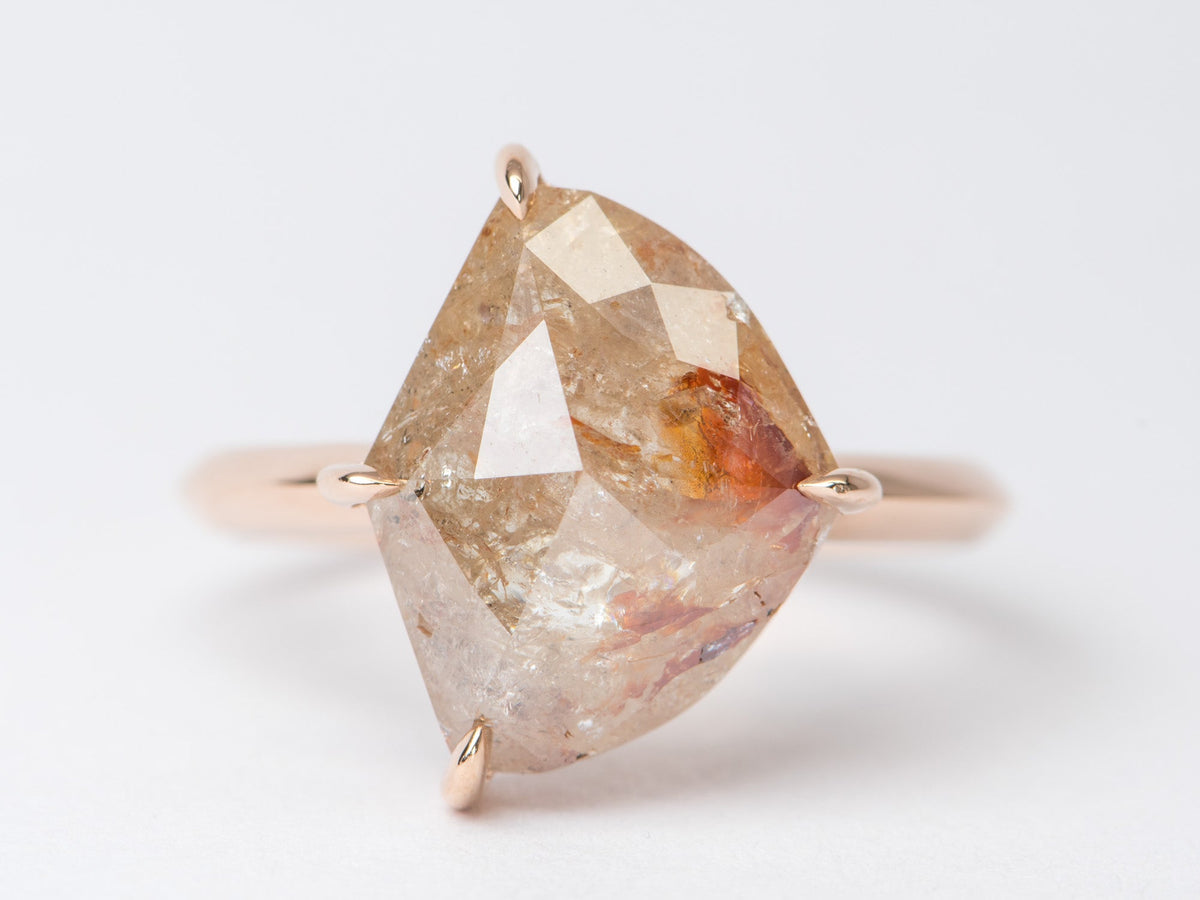 6.28ct Statement Koi Fish Diamond Ring 14K Rose Gold R6414 Aurora Designer