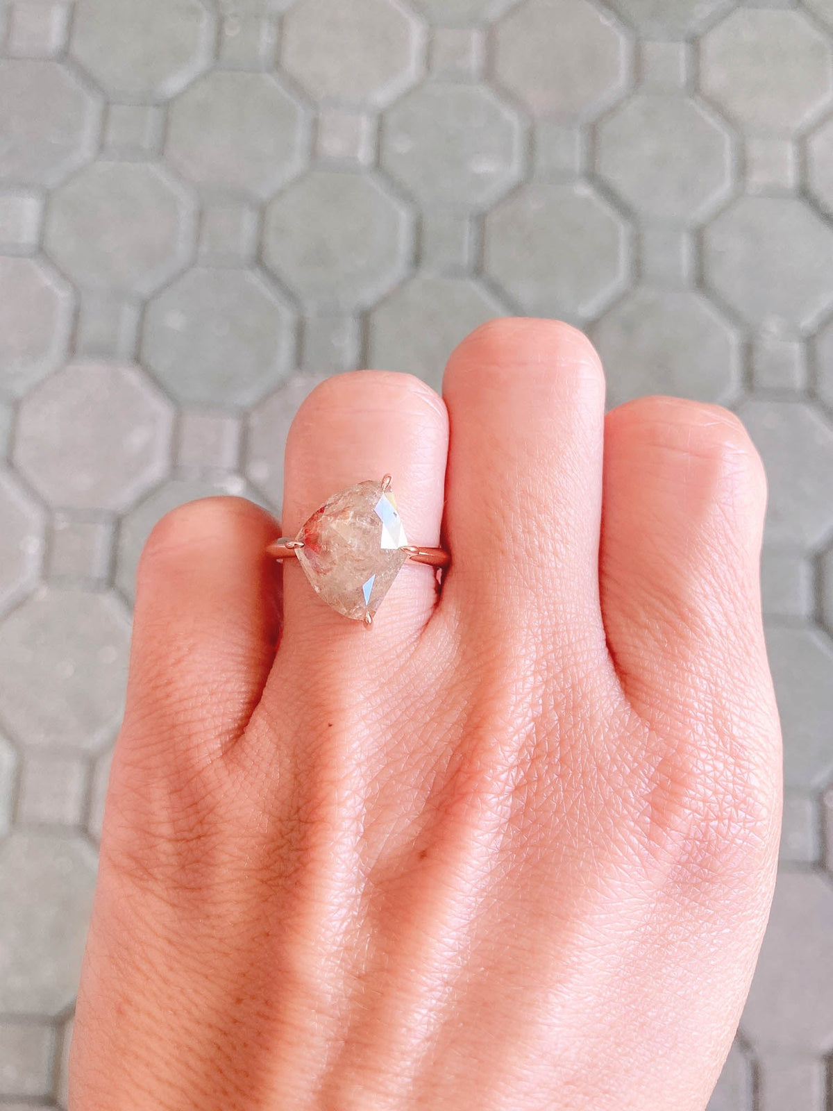 6.28ct Statement Koi Fish Diamond Ring 14K Rose Gold R6414 Aurora Designer