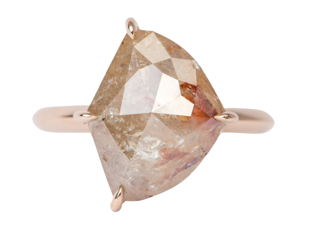 6.28ct Statement Koi Fish Diamond Ring 14K Rose Gold R6414 Aurora Designer