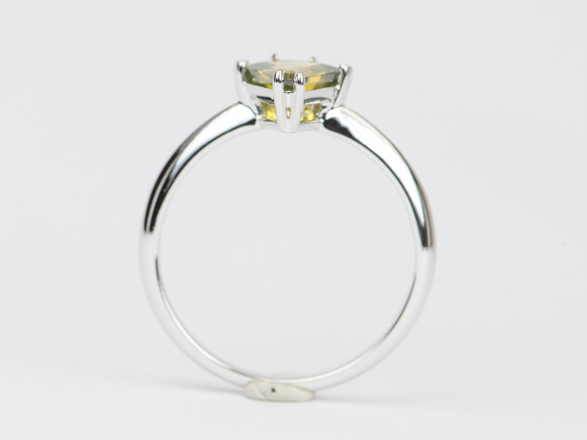 1.36ct Madagascar Parti Sapphire 14K White Gold Engagement Ring R6415 Aurora Designer