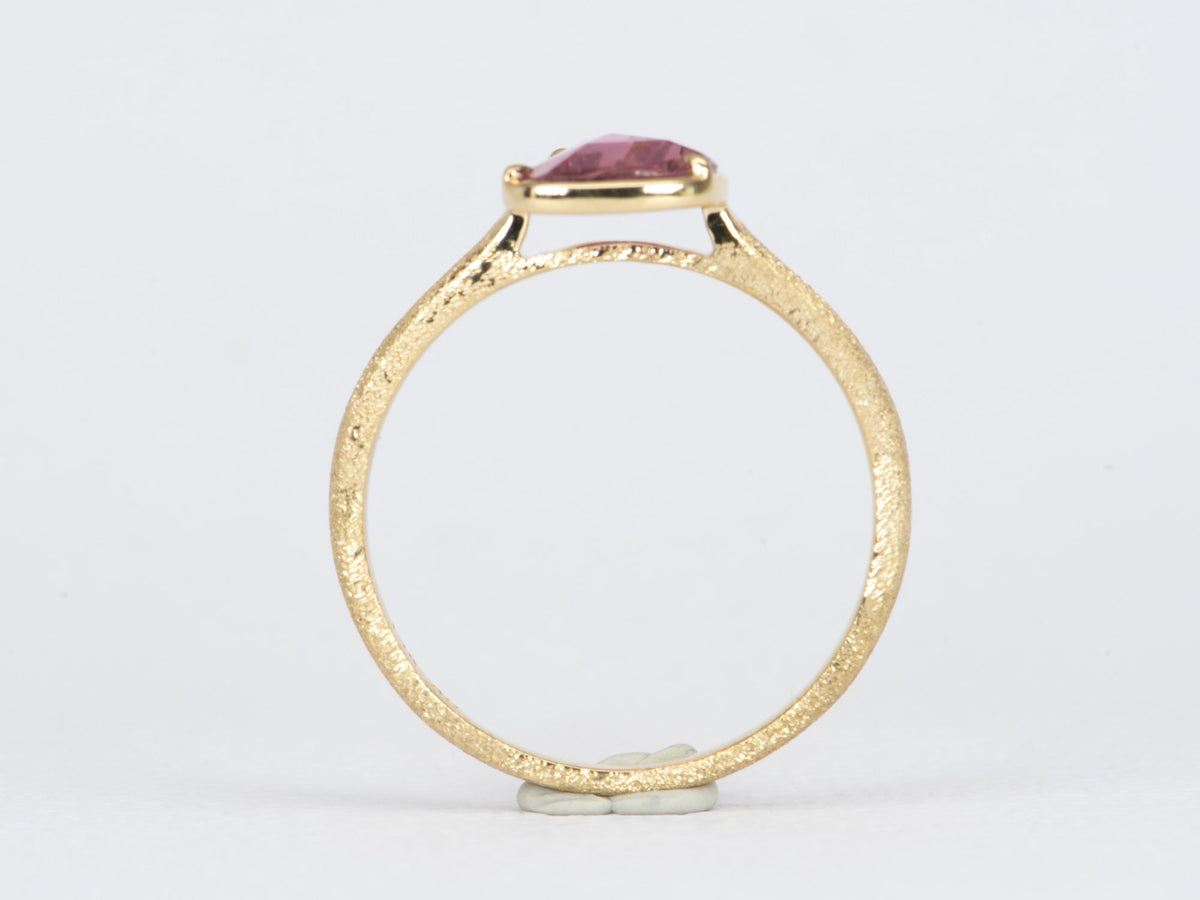 1.26ct GIA-Certified Natural Pink Sapphire Stacking Ring 14K Gold R6462 Aurora Designer