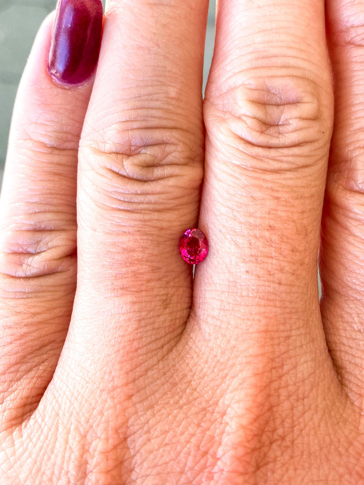 0.42ct Oval Shape Spinel 5.0*4.0*2.6mm SP120 Aurora Designer