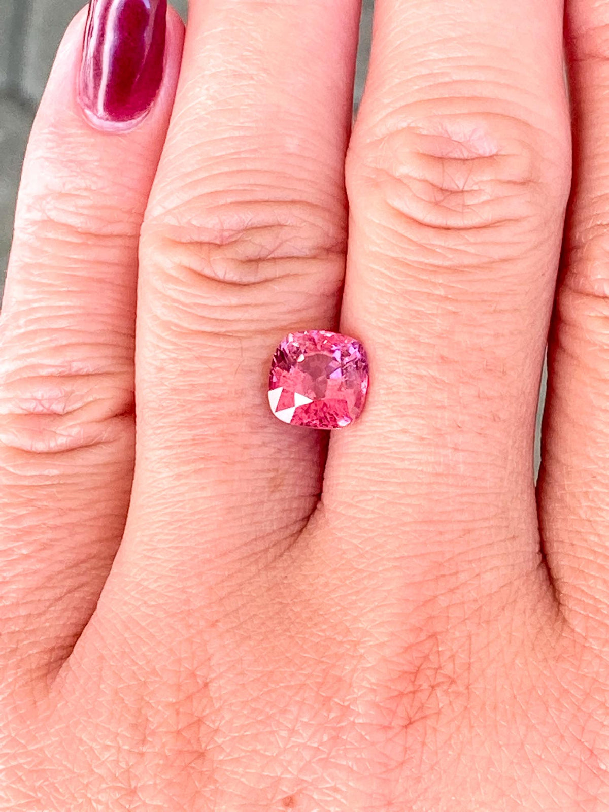 3.22ct Square Shape Spinel 8.29*8.18*5.88mm SP196 Aurora Designer