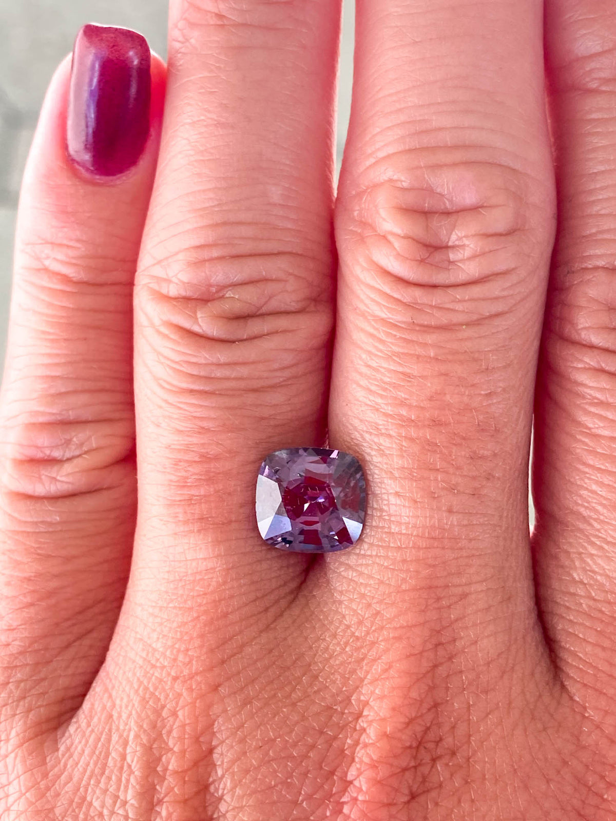 3.37ct Square Shape Spinel, 9.*8.8*5.5mm SP79 Aurora Designer