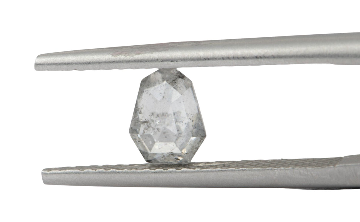 0.58ct Geometric Shape Salt and Pepper Diamond, 6.4*4.9*2.2mm SPG197 Aurora Designer