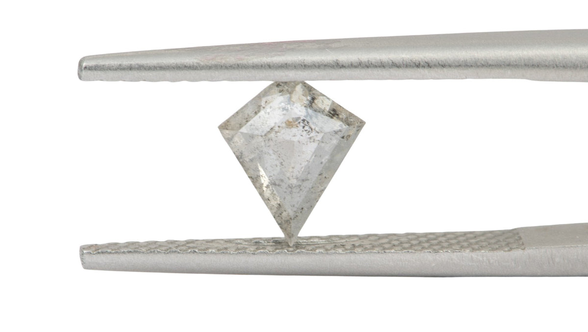 0.56ct Kite Shape Salt and Pepper Diamond, 7.8*6.5*2.0mm SPG95 Aurora Designer