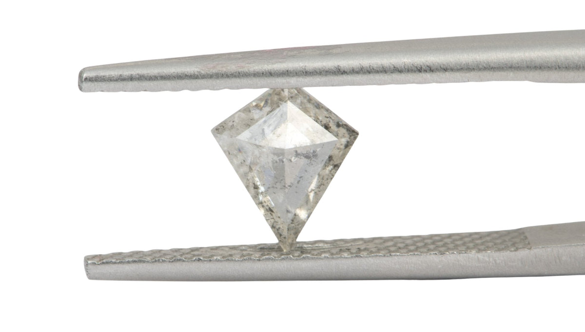 0.55ct Kite Shape Salt and Pepper Diamond, 7.4*6.5*2.1mm SPG96 Aurora Designer