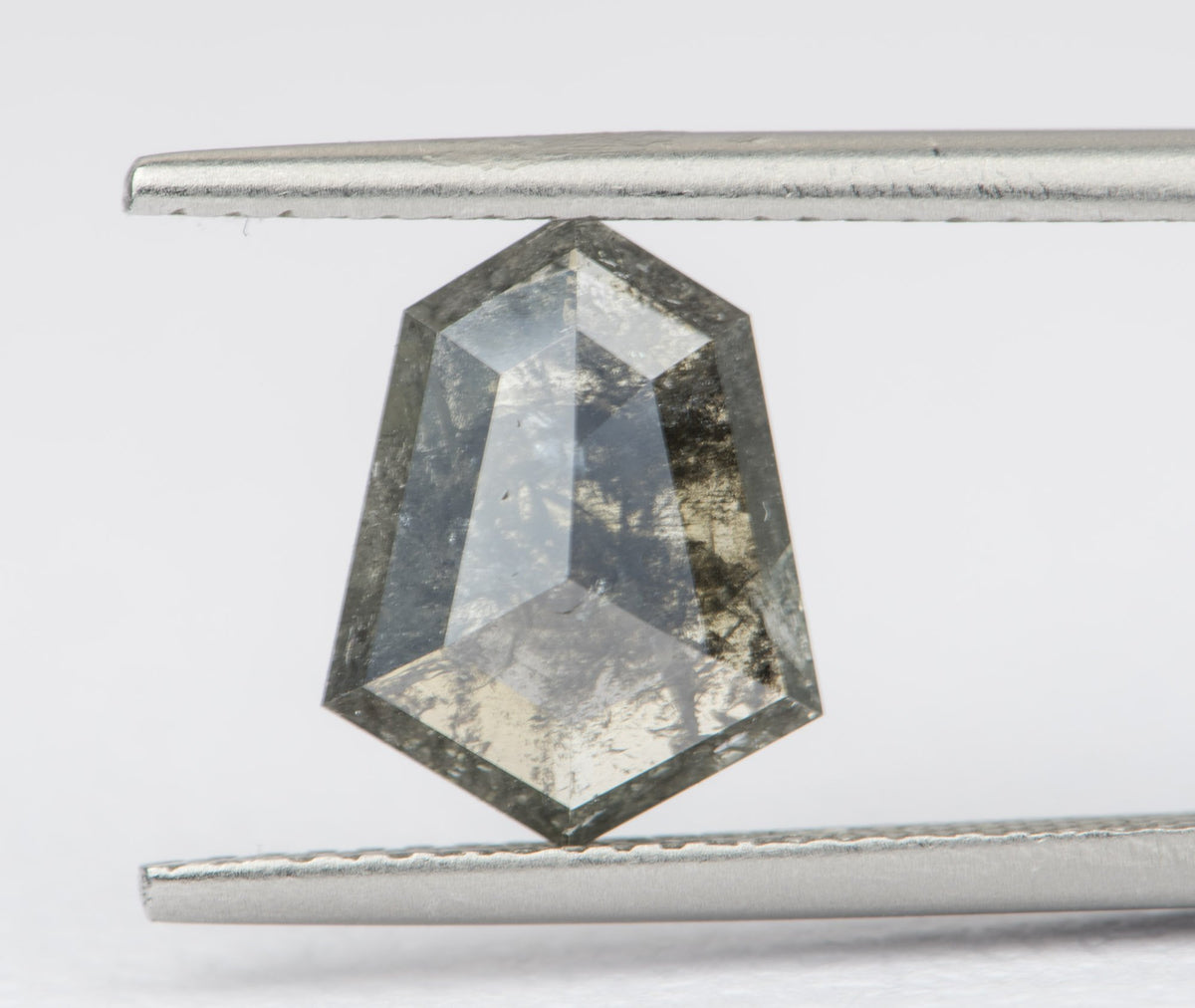 1.97ct Hexagon Shape Salt and Pepper Diamond 11.1*8.6*2.9mm SPH194 Aurora Designer