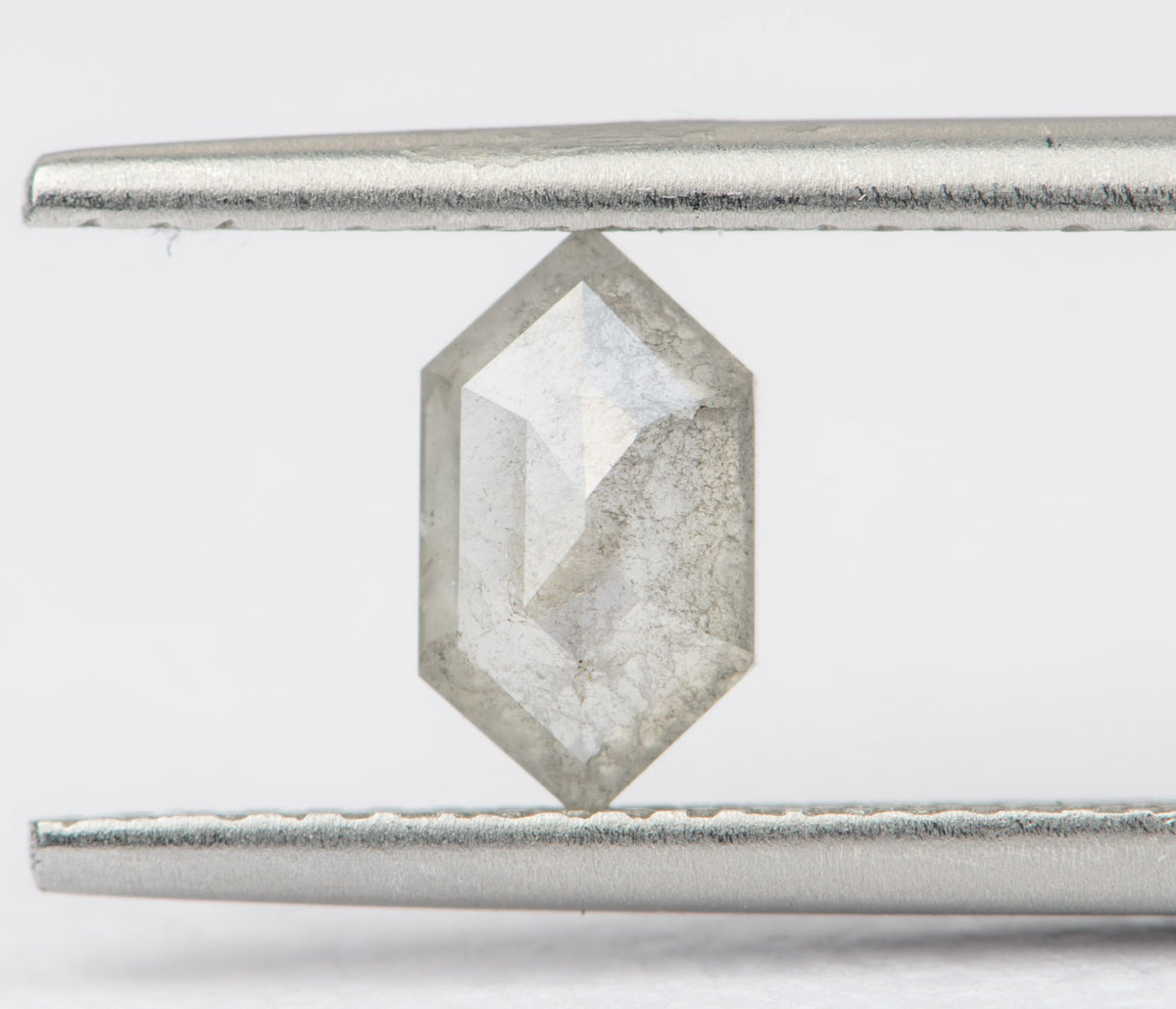 1.01ct Hexagon Shape Salt and Pepper Diamond 8.2*4.5*3.0mm SPH203 Aurora Designer