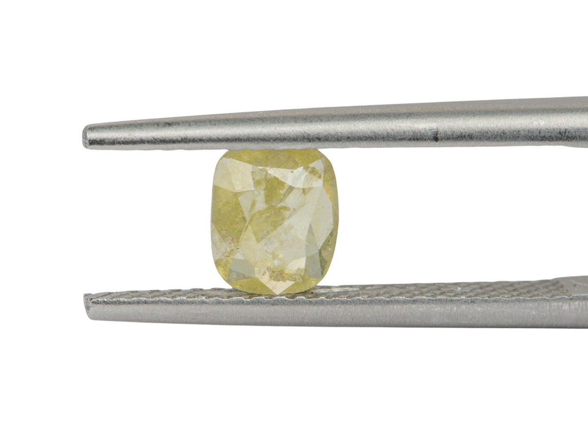 0.47ct Oval Shape Salt and Pepper Rosecut Diamond, 6.1*5.1*1.6mm SPS09 Aurora Designer
