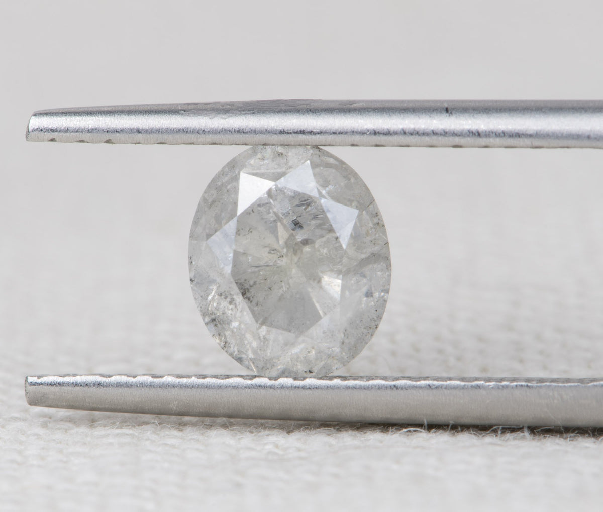 1.96ct Oval Shape Salt and Pepper Diamond 7.9*6.5*5.4mm SPS136 Aurora Designer
