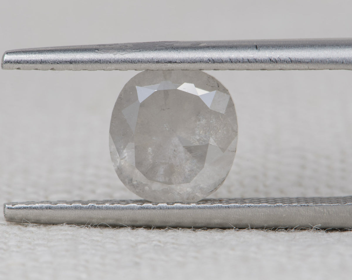 2.03ct Square Shape Salt and Pepper Diamond 7.6*7.1*4.3mm SPS137 Aurora Designer