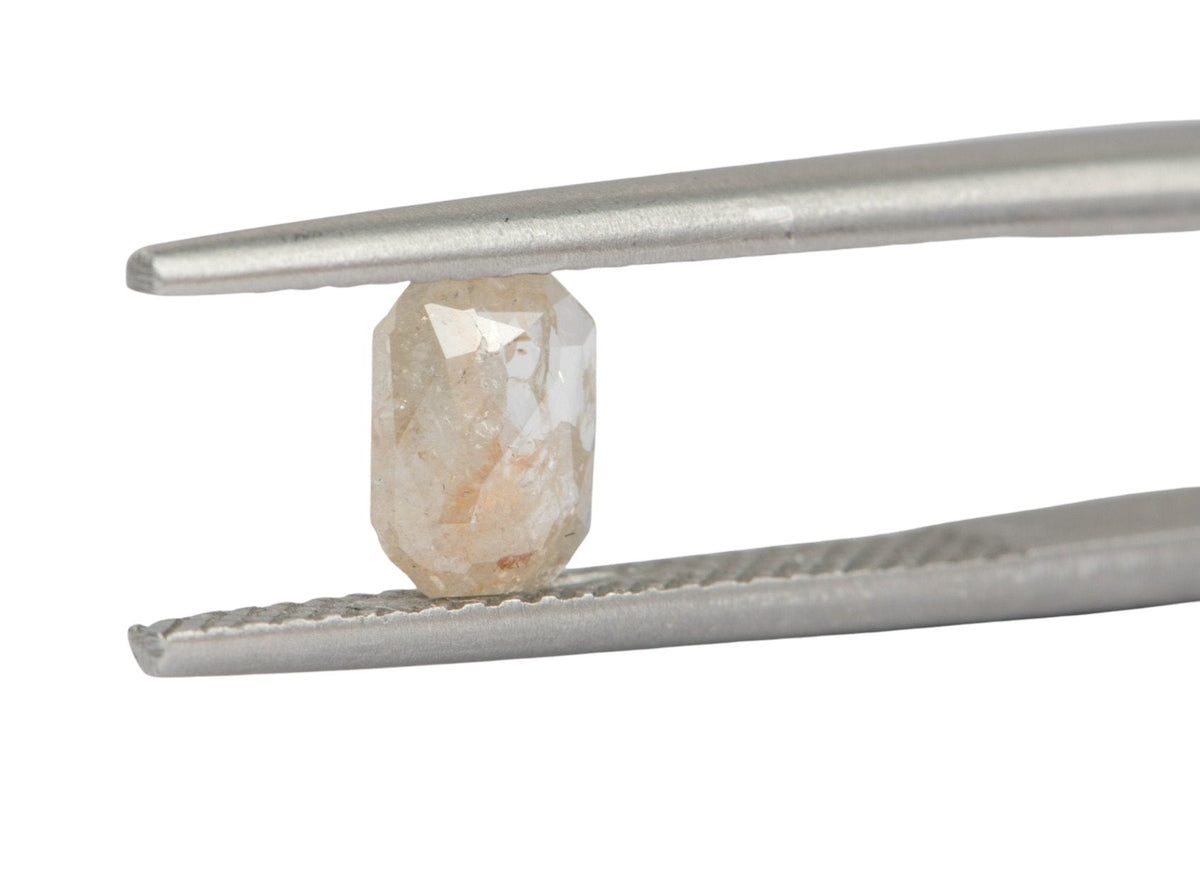 0.48ct Salt and Pepper Rosecut Diamond, 6.4*4.8*1.4mm SPS33 Aurora Designer