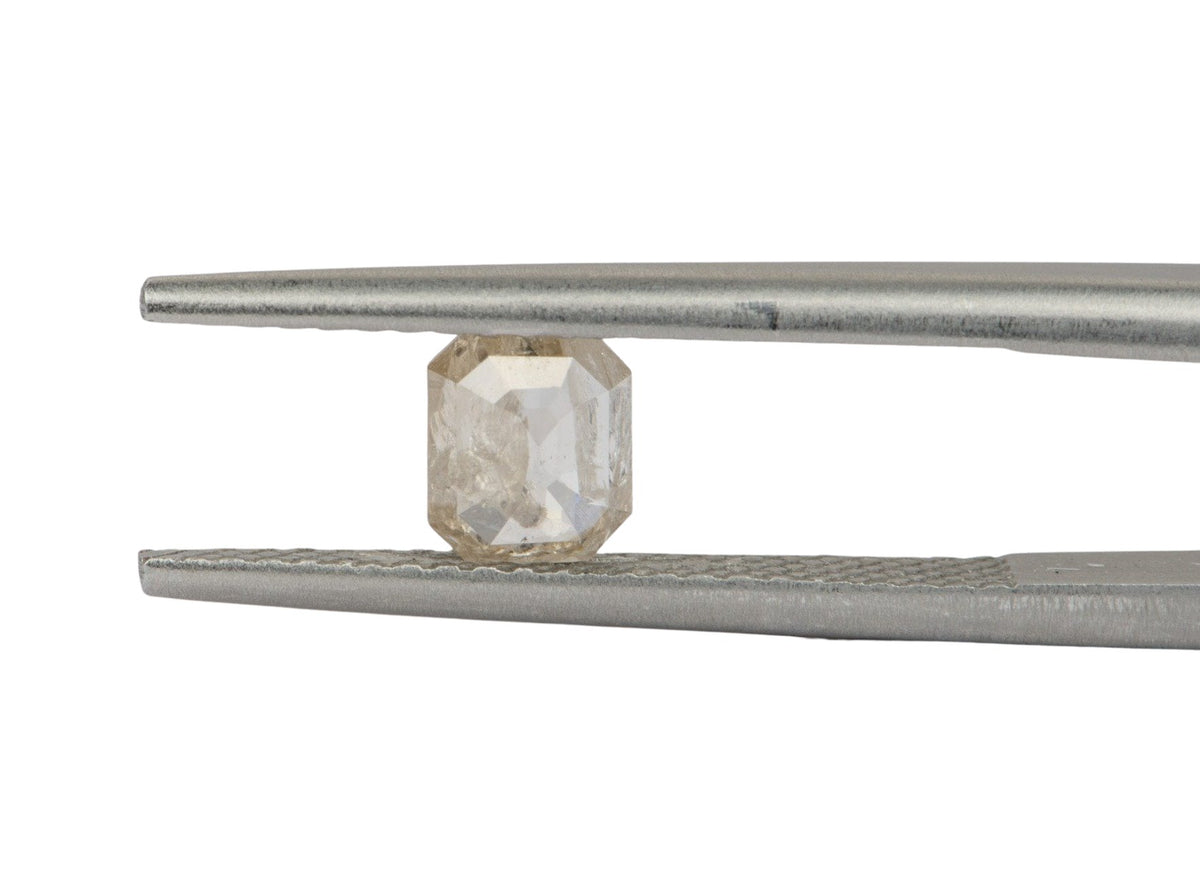 0.47ct Salt and Pepper Rosecut Diamond, 5.3*4.4*2.0mm SPS68 Aurora Designer