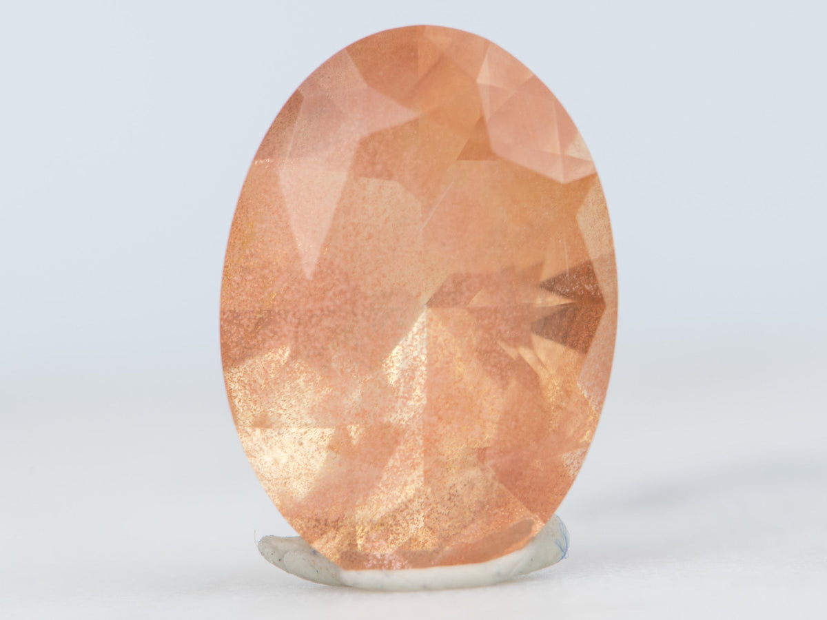 7.83ct Oval Shape Oregon Sunstone 16.9*12.0*7.6mm SU104 Aurora Designer