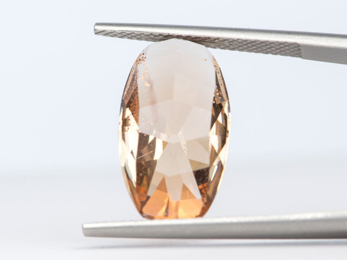 6.1ct Oval Shape Oregon Sunstone 17.8*10.1*5.9mm SU105 Aurora Designer