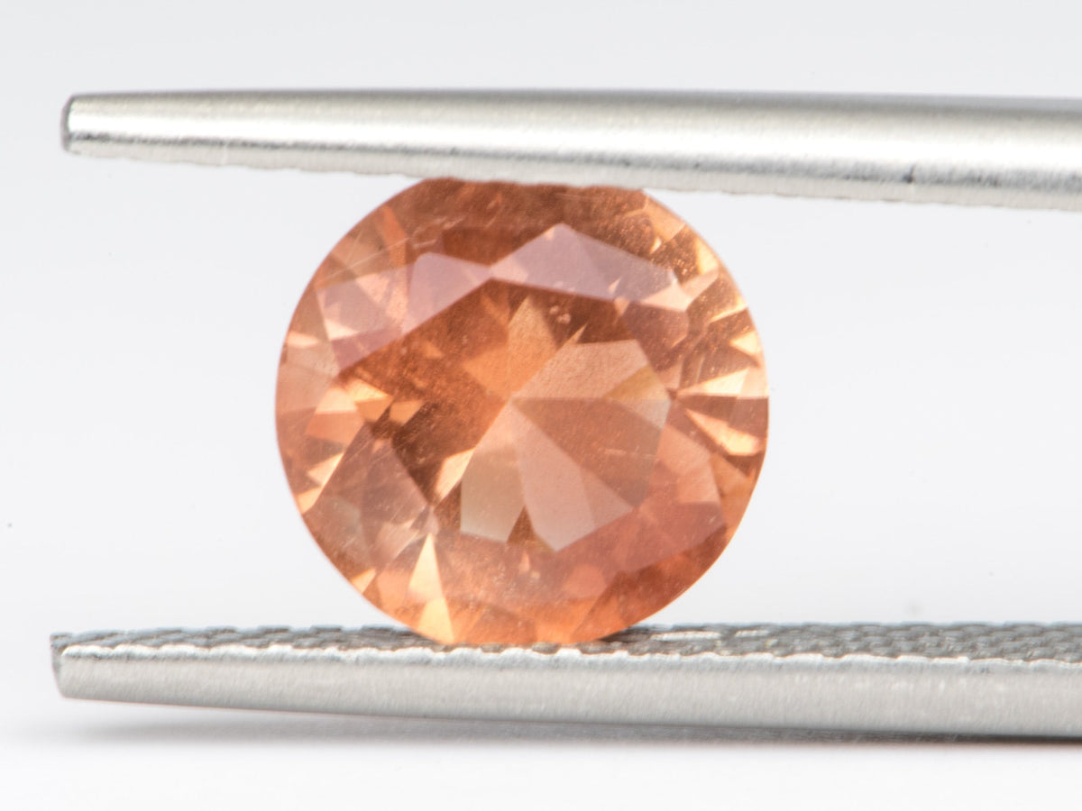1.59ct Round Shape Oregon Sunstone 8.1*4.9mm SU111 Aurora Designer